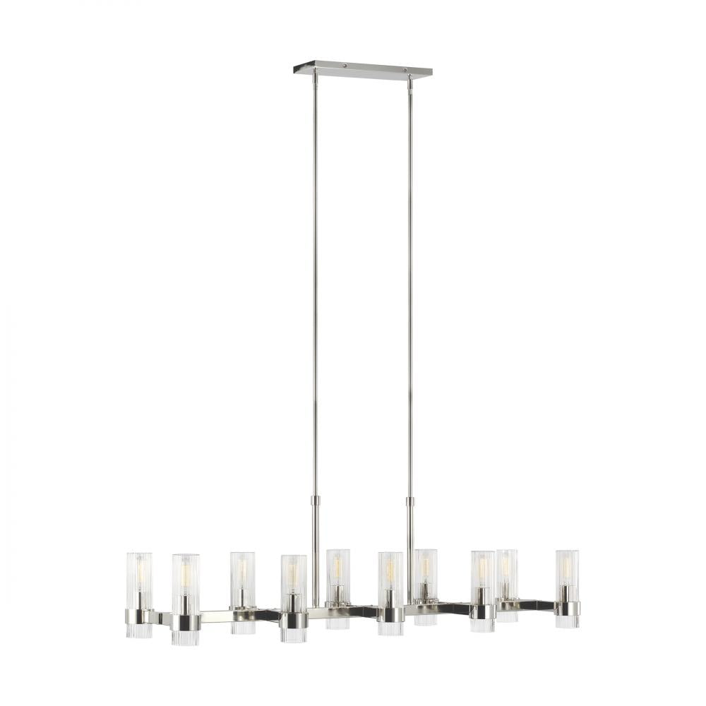 Generation Lighting 10 - Light Linear Chandelier CC13810PN