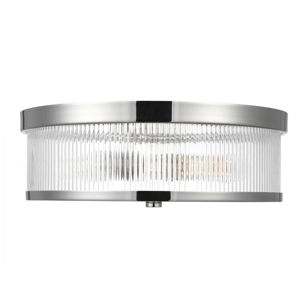 Generation Lighting  2 - Light Flush Mount CF1052PN Flush Mount Ceiling Light Generation Lighting Nickel  