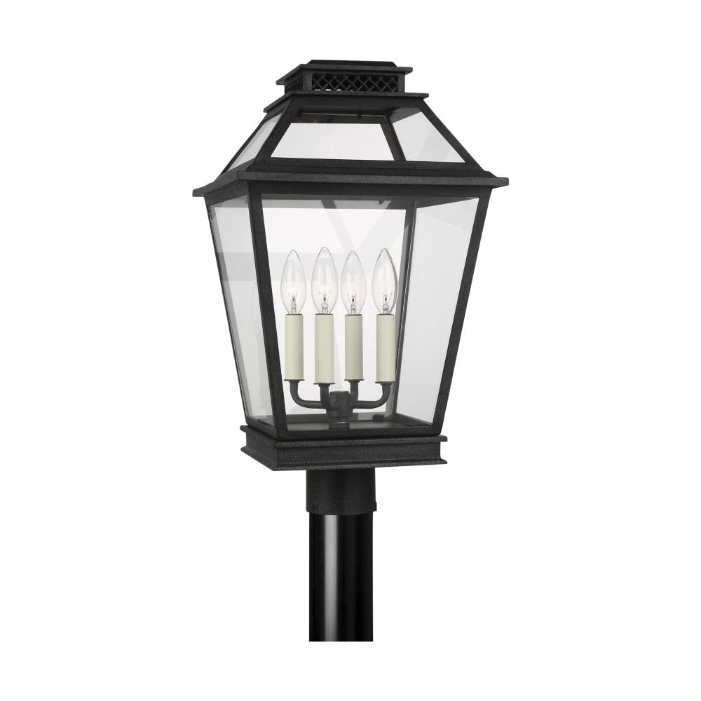 Generation Lighting  4 - Light Post Lantern CO1064DWZ Outdoor l Post/Pier Mounts Generation Lighting Gray  