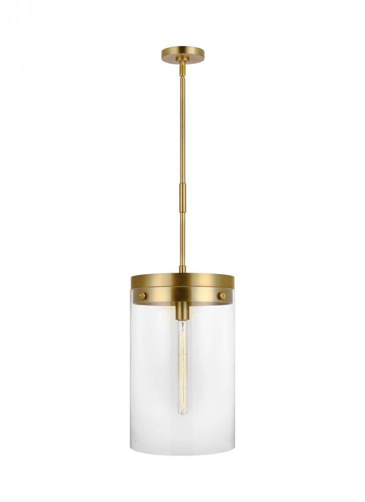 Generation Lighting  1 - Light Pendant CP1011BBS Pendant Generation Lighting Brass  