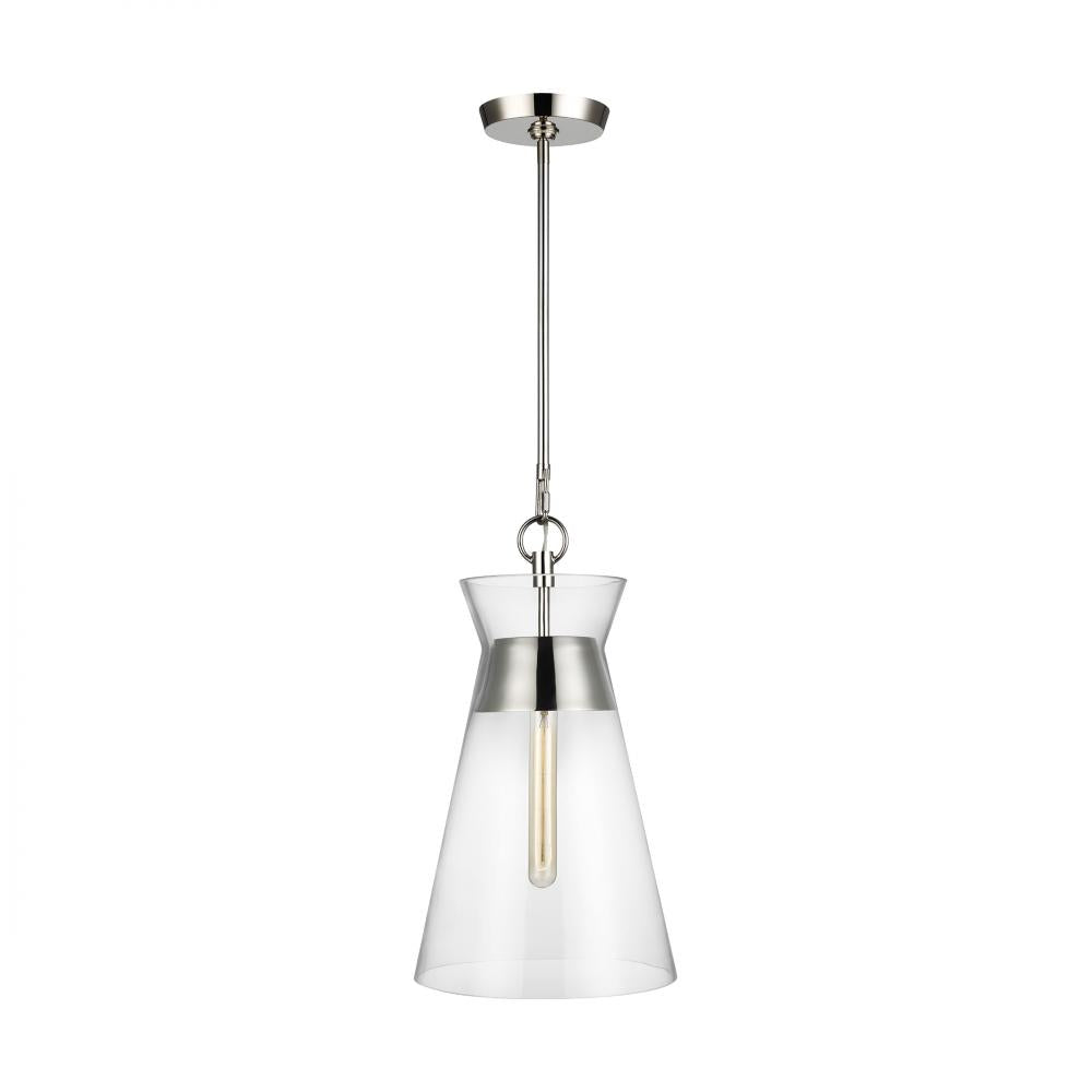 Generation Lighting  1 - Light Pendant CP1021PN Pendant Generation Lighting Nickel  