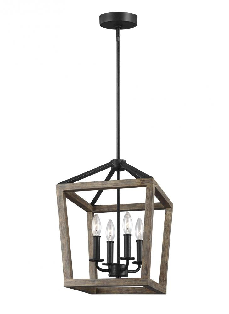 Generation Lighting - Feiss 4 - Light Chandelier F3190/4WOW/AF Chandeliers Generation Lighting Wood  