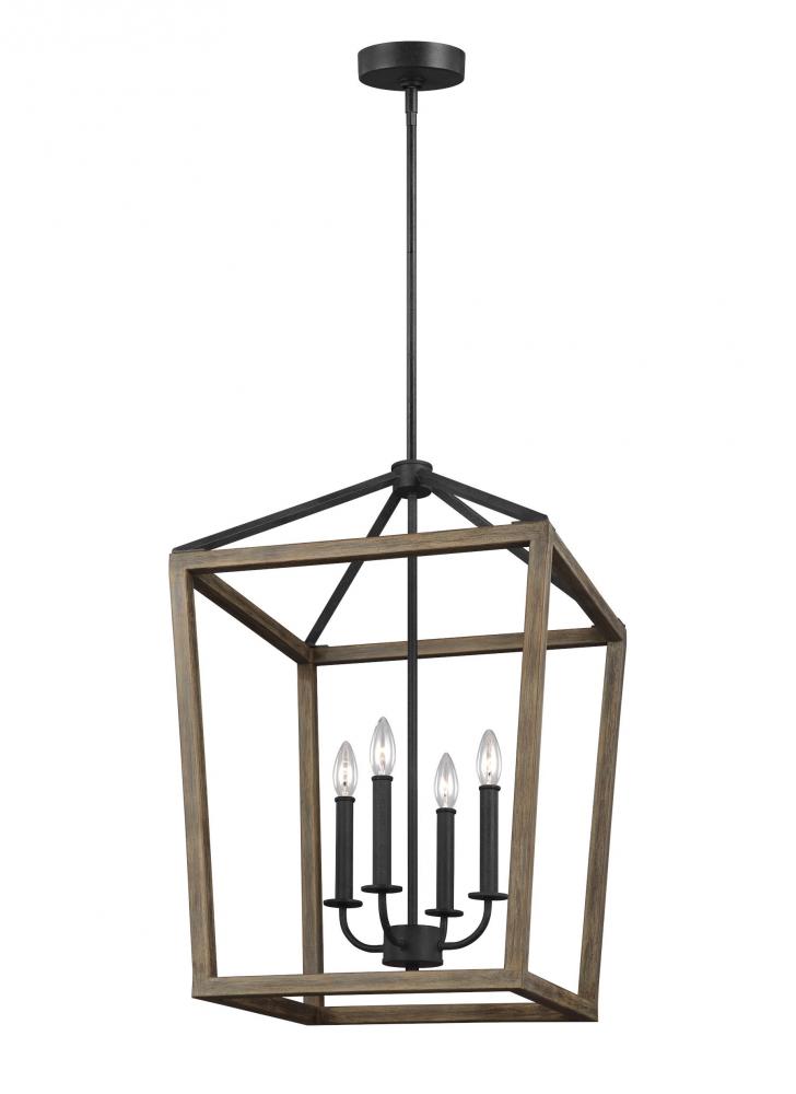 Generation Lighting - Feiss 4 - Light Chandelier F3191/4WOW/AF Chandeliers Generation Lighting Wood  