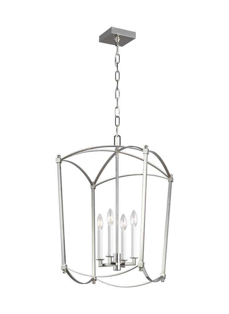 Generation Lighting - Feiss 4 - Light Lantern F3322/4 Lantern Generation Lighting Nickel  