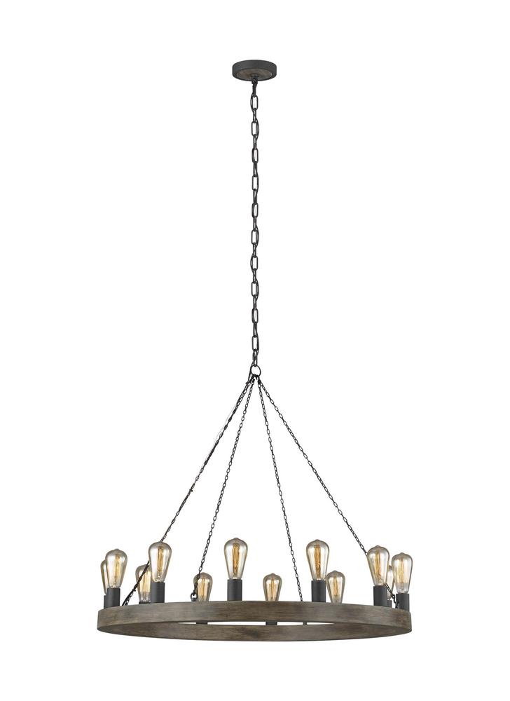 Generation Lighting - Feiss 12-Light Chandelier F3932/12WOW/AF