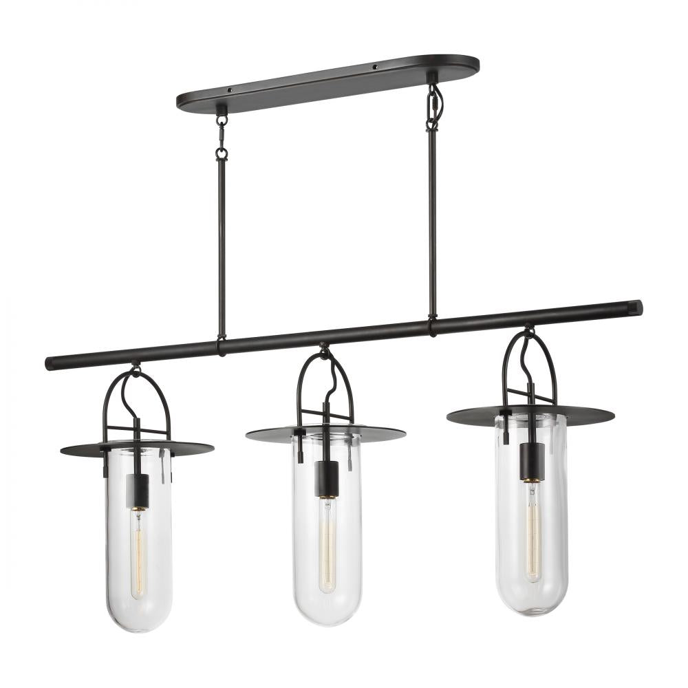 Generation Lighting 3 - Light Linear Chandelier KC1023AI