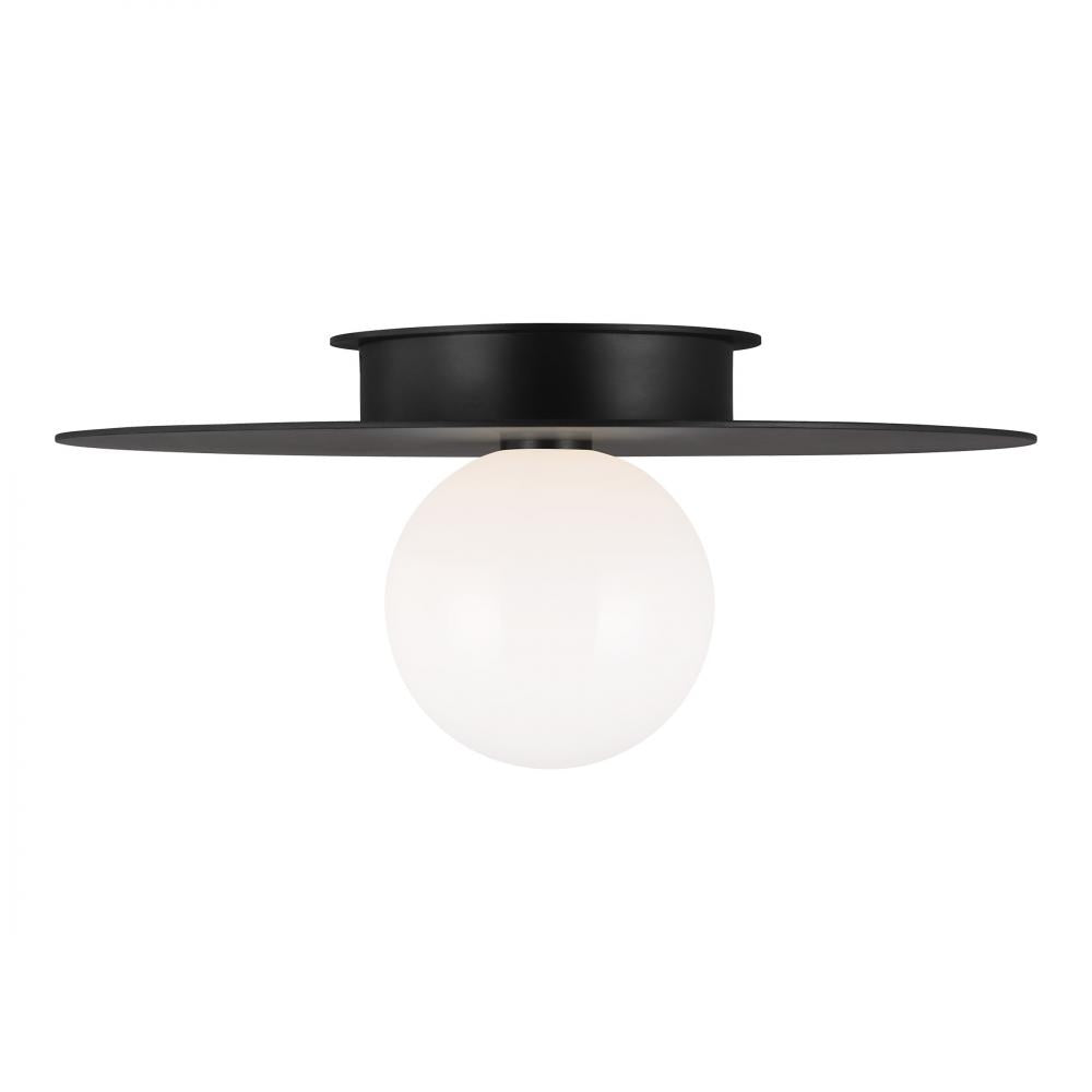 Generation Lighting 1 - Light Large Flush Mount KF1021MBK