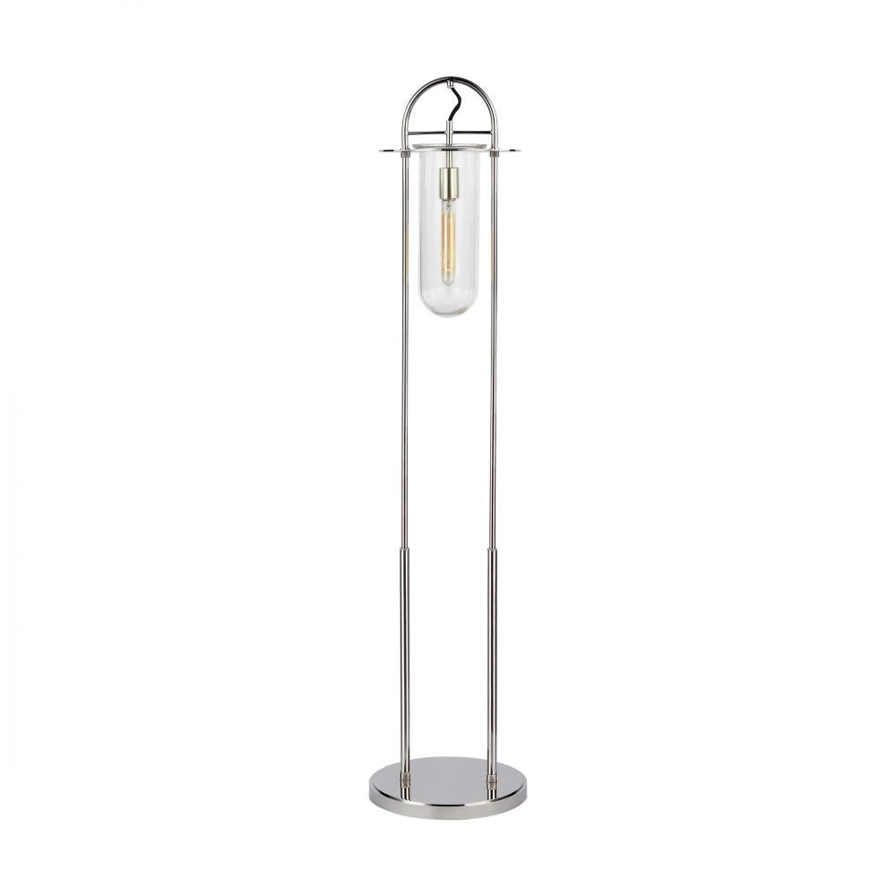 Generation Lighting  1 - Light Floor Lamp KT1031PN1 Lamp Generation Lighting Nickel  