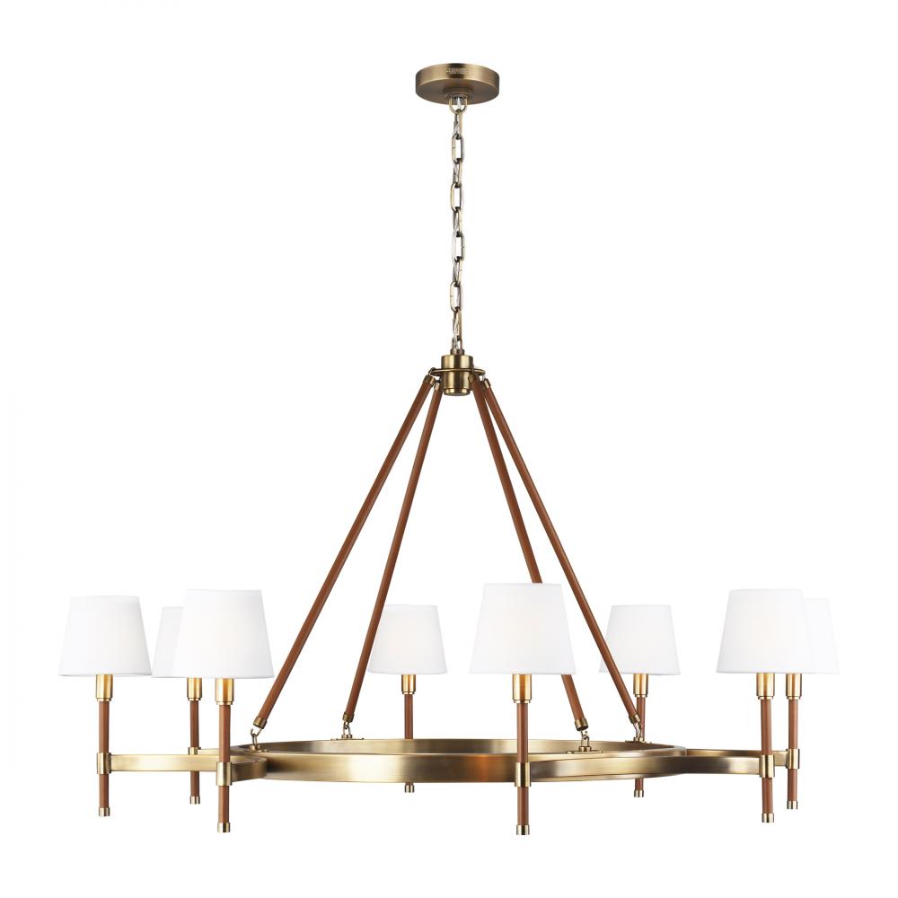 Generation Lighting  8 - Light Chandelier LC1018TWB Chandeliers Generation Lighting Brass  