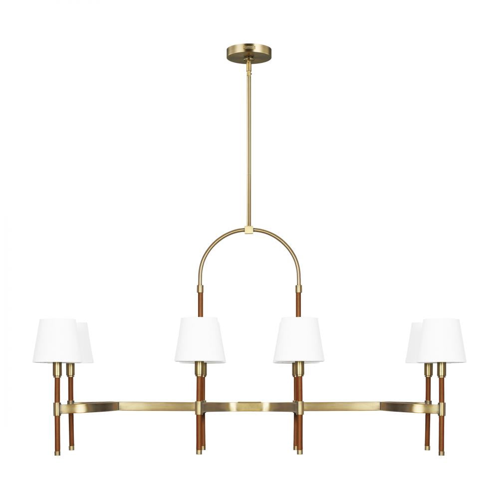 Generation Lighting 8 - Light Linear Chandelier LC1028TWB