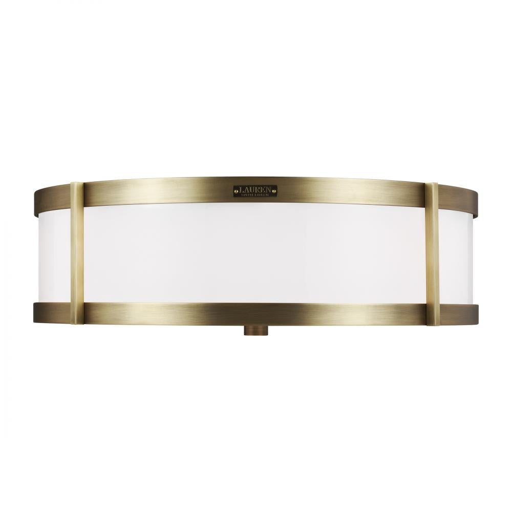 Generation Lighting  3 - Light Flush Mount LF1023TWB Flush Mount Ceiling Light Generation Lighting   