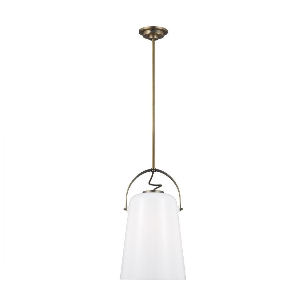 Generation Lighting  Large 1 - Light Pendant LP1001TWB Pendant Generation Lighting Brass  