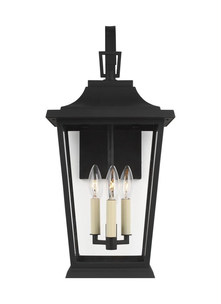 Generation Lighting - Feiss 3 - Light Outdoor Wall Lantern OL15402TXB Outdoor | Wall Lantern Generation Lighting Black  