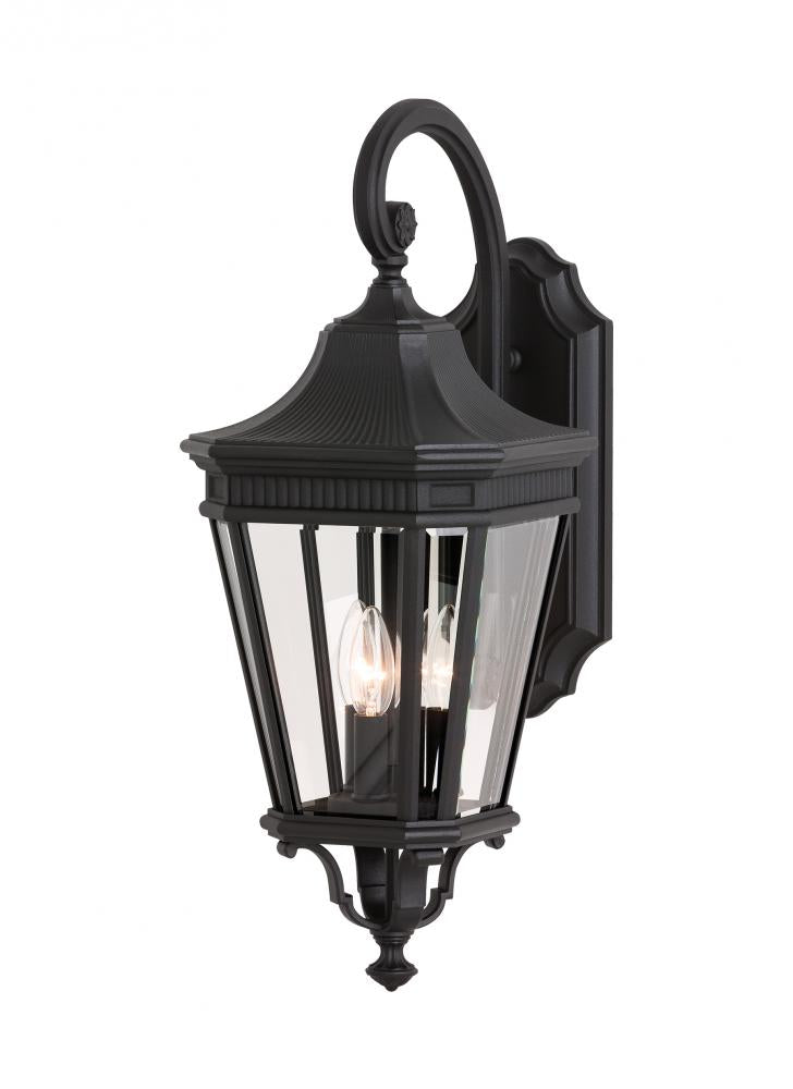 Generation Lighting - Feiss 3 - Light Wall Lantern OL5402 Outdoor | Wall Lantern Generation Lighting Black  