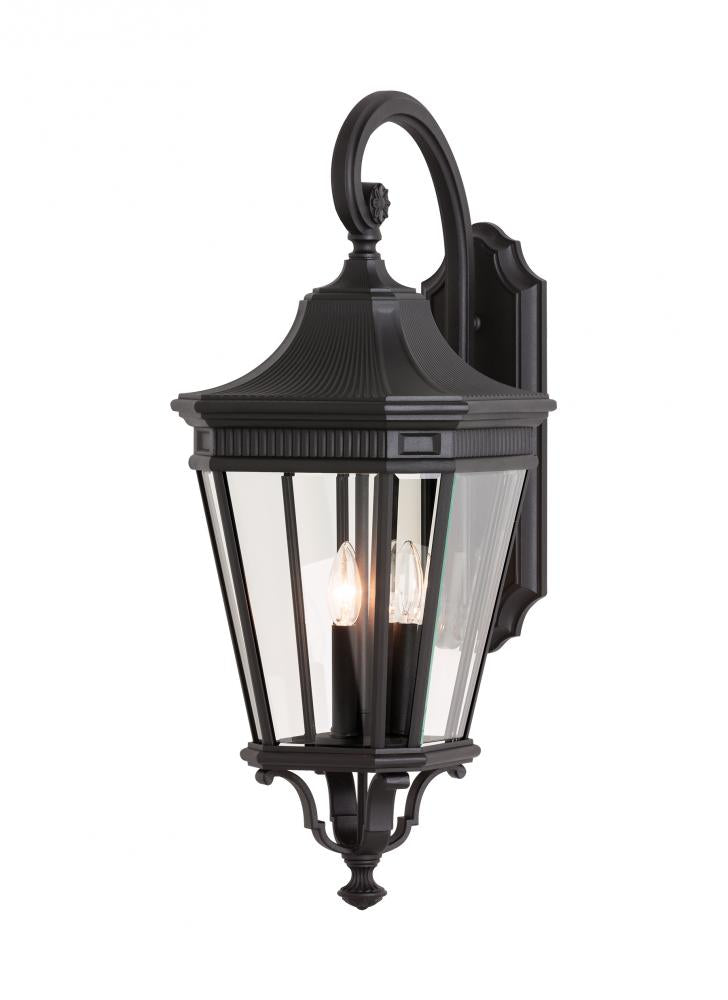 Generation Lighting - Feiss 3 - Light Wall Lantern OL5404 Outdoor | Wall Lantern Generation Lighting Black  