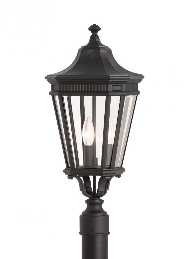 Generation Lighting - Feiss 3 - Light Post OL5407 Outdoor l Post/Pier Mounts Generation Lighting Black  