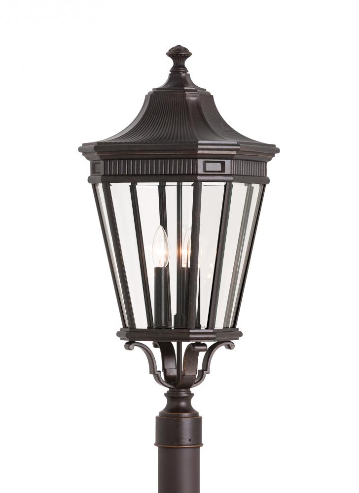 Generation Lighting - Feiss 3 - Light Post OL5408 Outdoor l Post/Pier Mounts Generation Lighting Bronze  