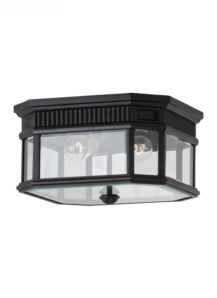 Generation Lighting - Feiss 2 - Light Ceiling Fixture OL5413 Flush Mount Ceiling Light Generation Lighting Black  