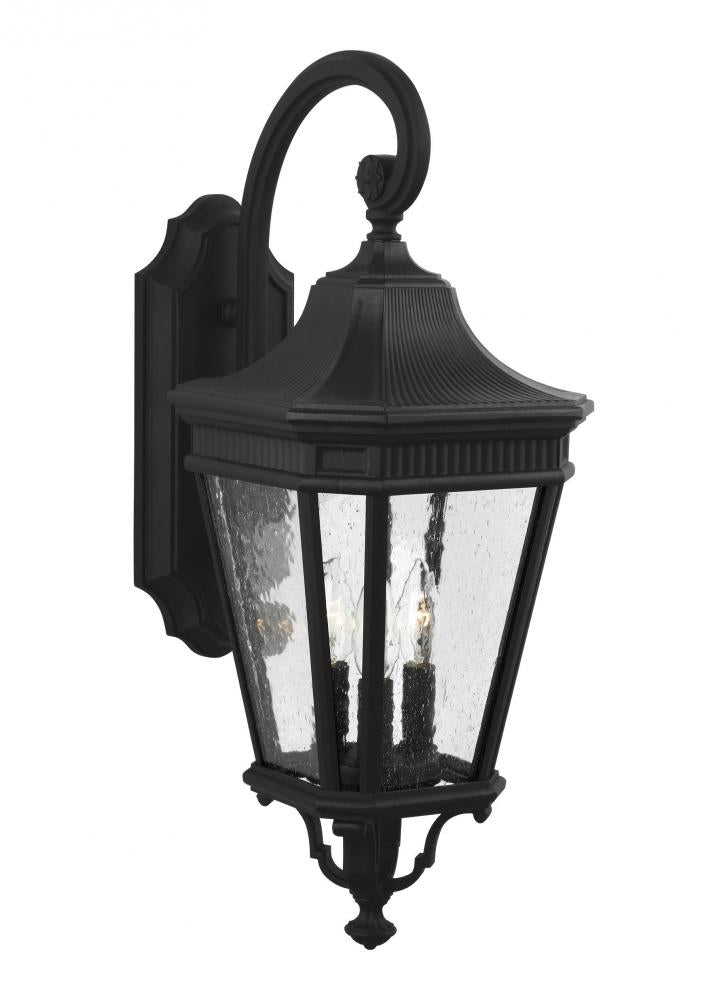 Generation Lighting - Feiss 3 - Light Wall Lantern OL5422 Outdoor | Wall Lantern Generation Lighting Black  