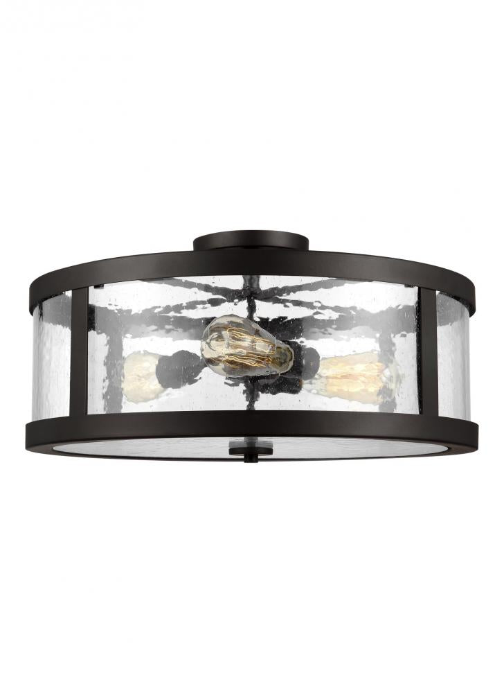 Generation Lighting - Feiss 3 - Light Semi Flush Mount SF342 Flush Mount Ceiling Light Generation Lighting Bronze  