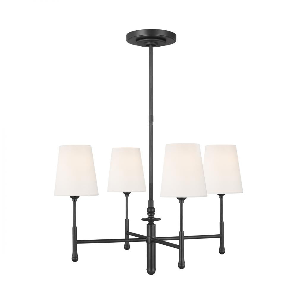 Generation Lighting  4 - Light Chandelier TC1004AI Chandeliers Generation Lighting Black|Brown  