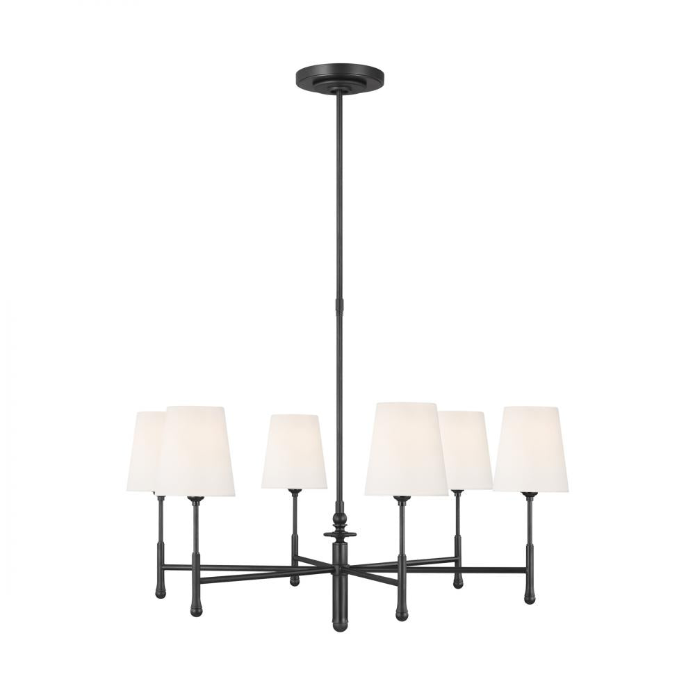 Generation Lighting  6 - Light Chandelier TC1016AI Chandeliers Generation Lighting Black|Brown  