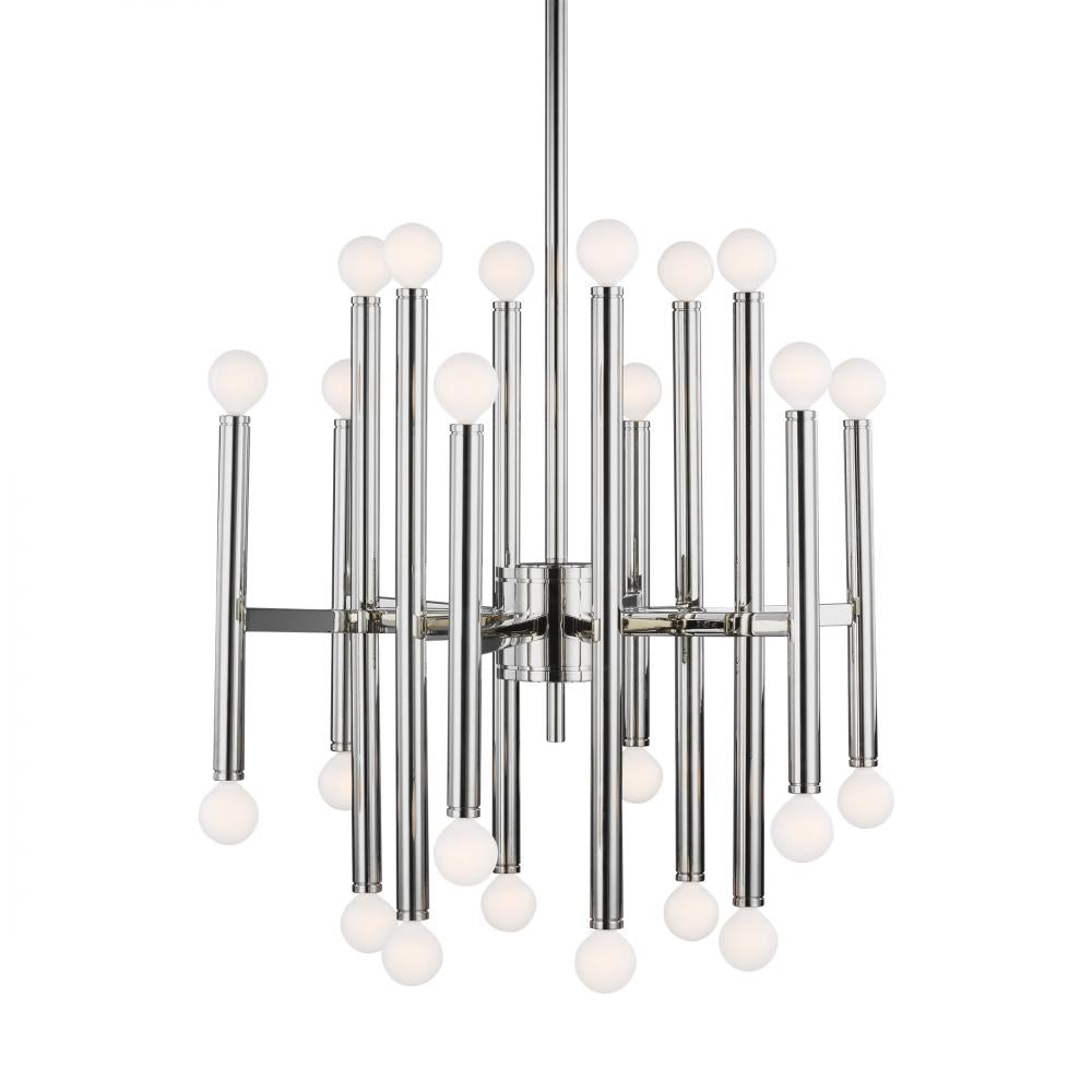 Generation Lighting  24 - Light Chandelier TC10524PN Chandelier Generation Lighting Nickel  