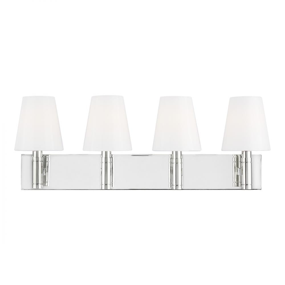 Generation Lighting  4 - Light Vanity TV1044PN Wall Light Fixtures Generation Lighting Nickel  