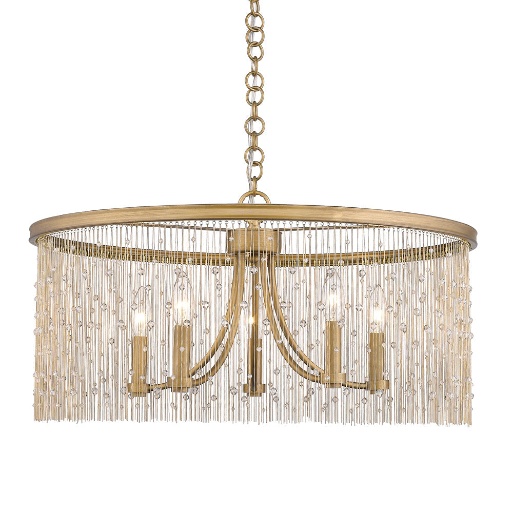 Golden Lighting Marilyn 5 Light Chandelier Chandelier Golden   