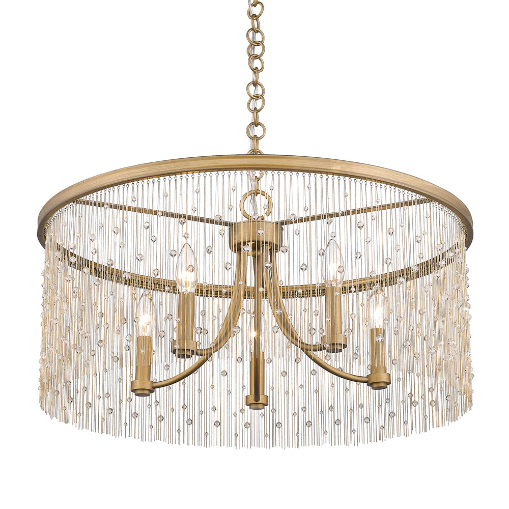 Golden Lighting Marilyn 5 Light Chandelier Chandelier Golden Peruvian Gold  