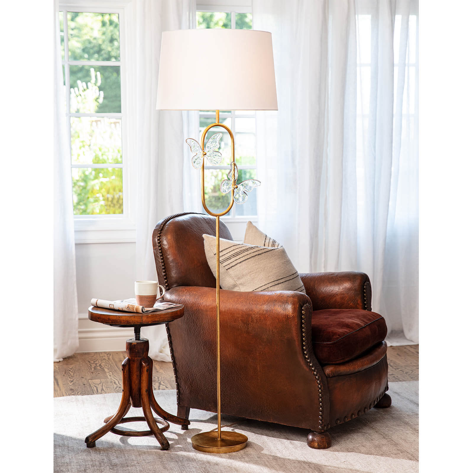 Regina Andrew  Monarch Oval Floor Lamp Table Lamps Regina Andrew   