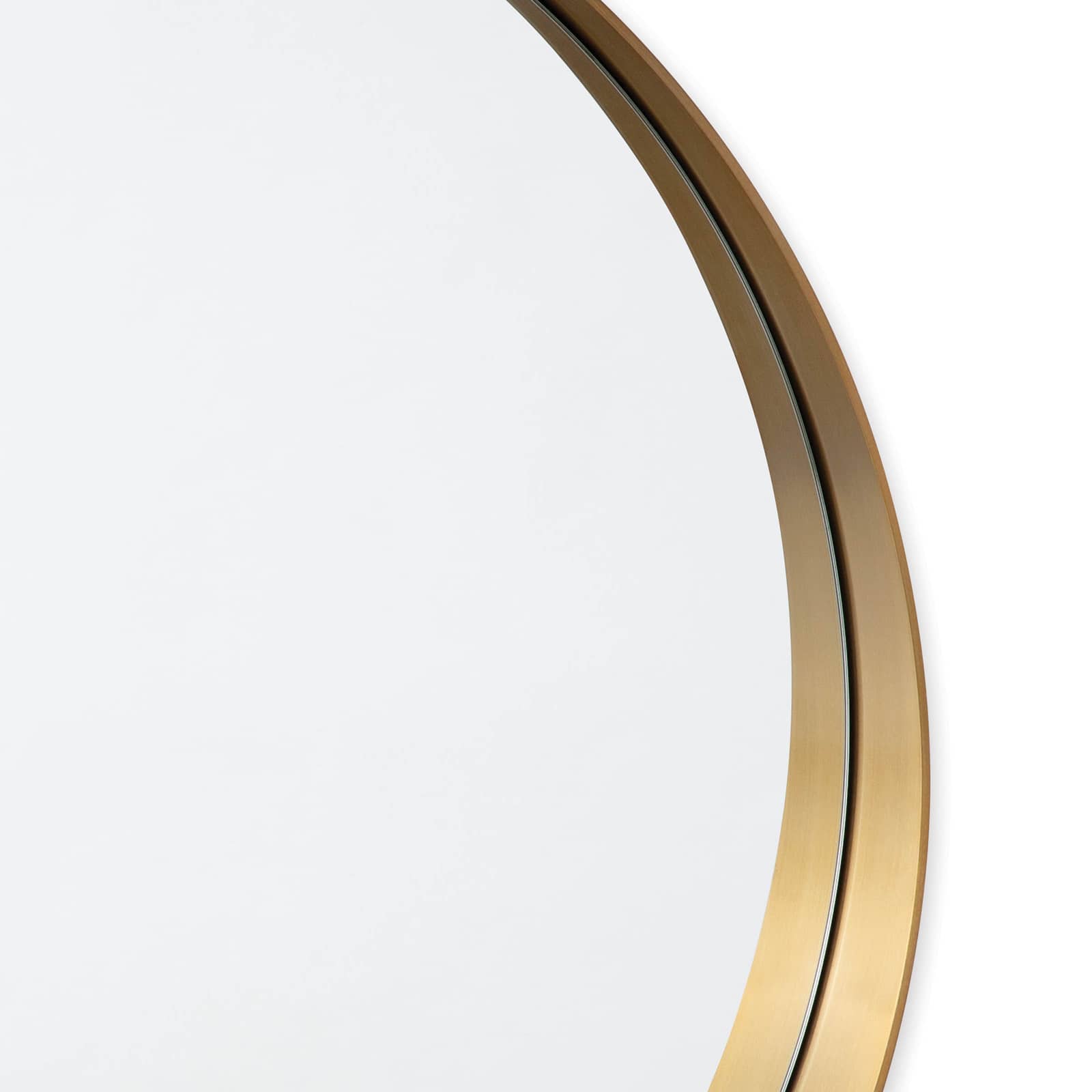 Regina Andrew  Gunner Mirror Round (Natural Brass) Mirrors Regina Andrew   