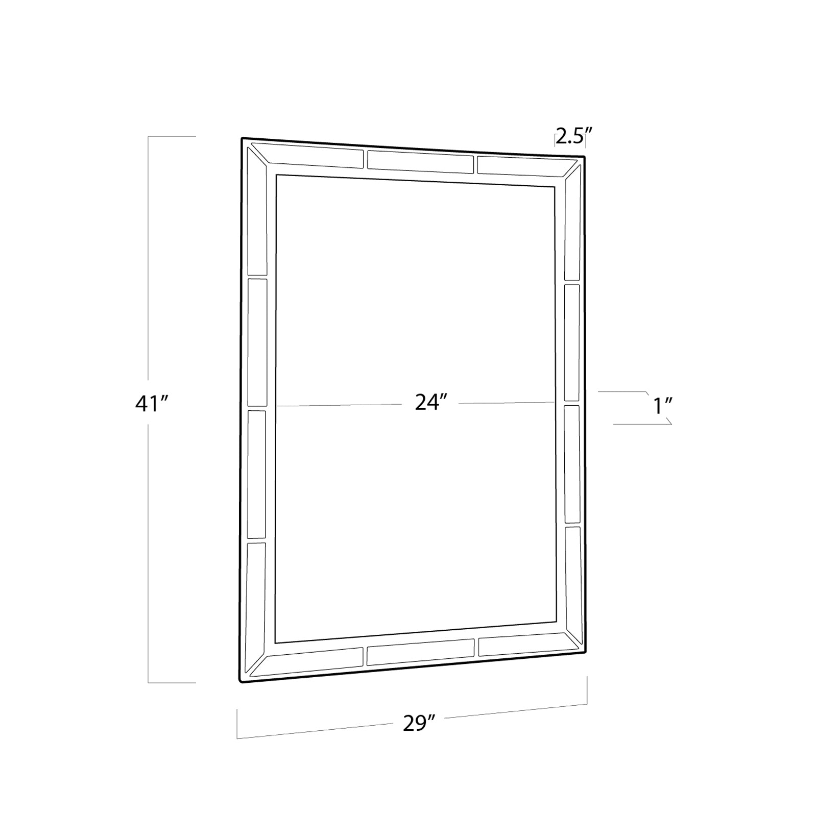 Regina Andrew Plaza Beveled Mirror