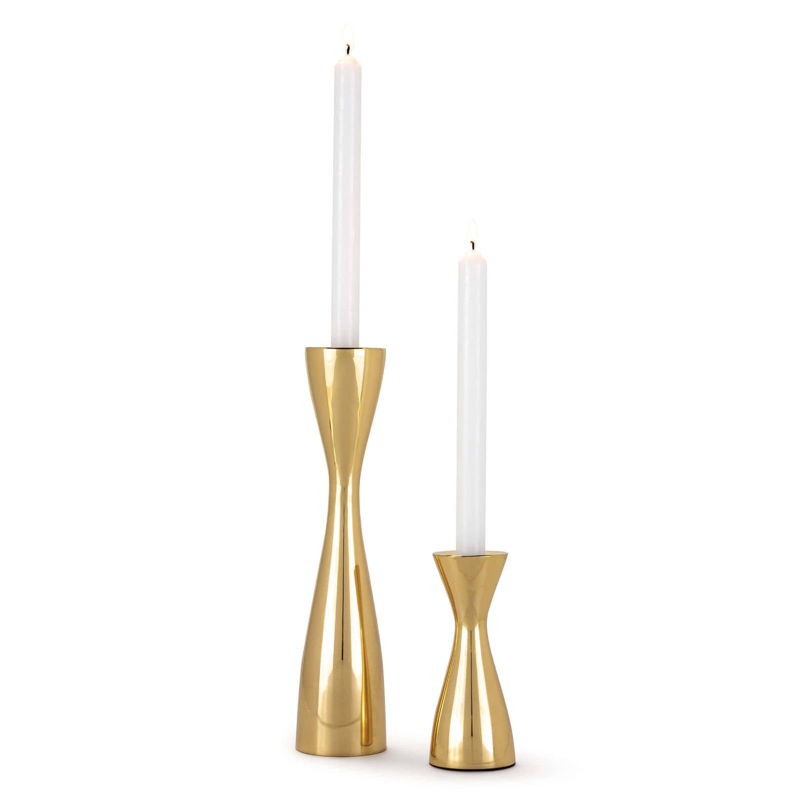 Regina Andrew Nekoda Metal Candlestick Set (Polished Brass)