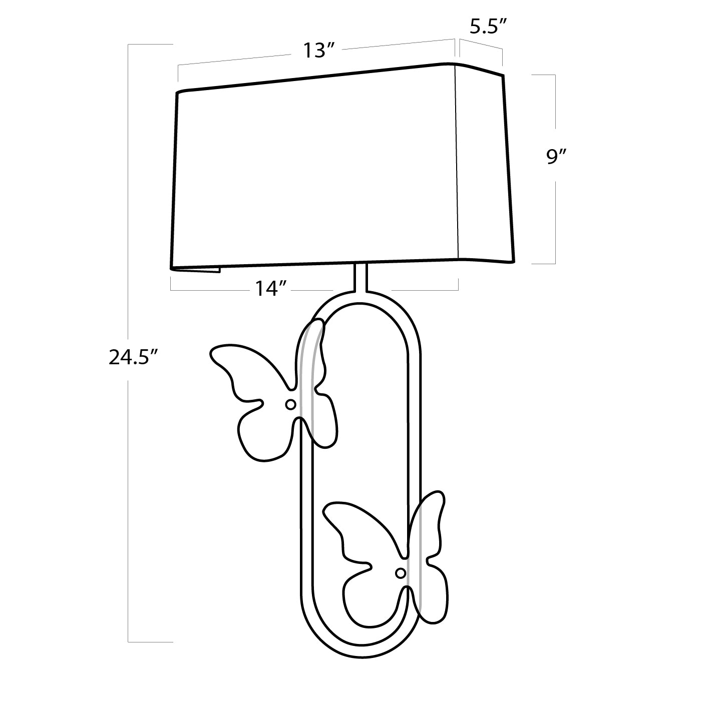 Regina Andrew Monarch Oval Sconce