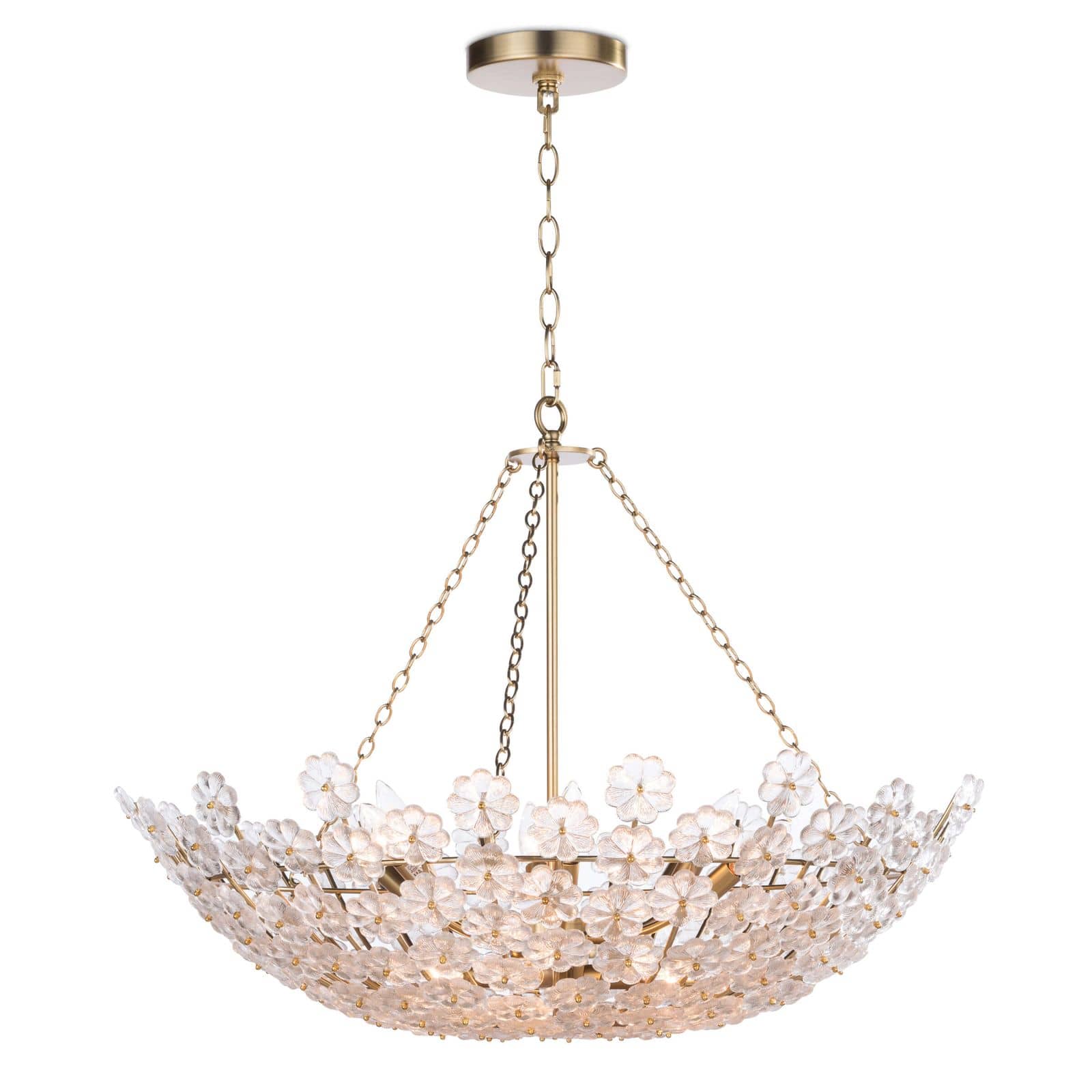 Regina Andrew  Charlotte Chandelier Chandeliers Regina Andrew Natural Brass  