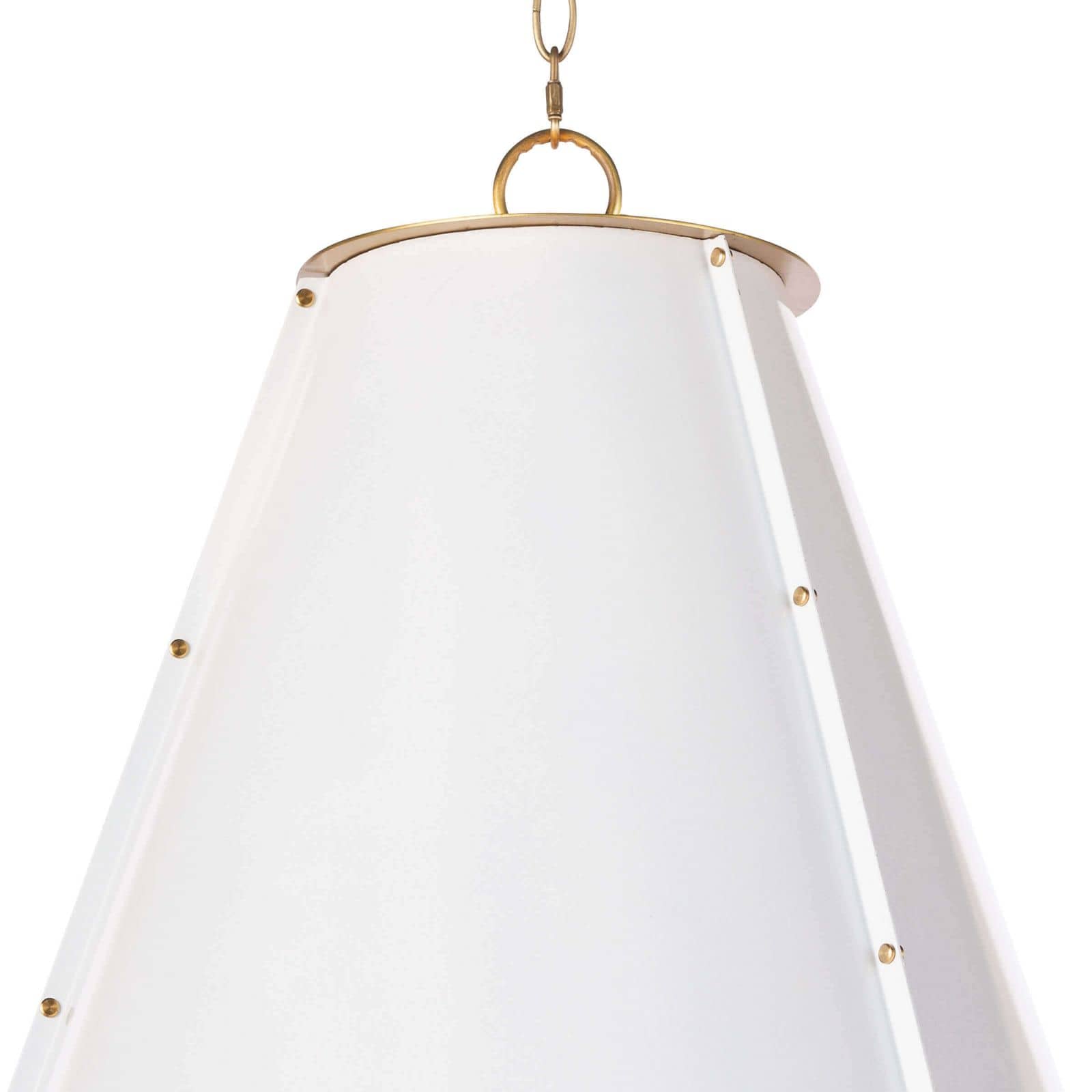 Regina Andrew French Maid Chandelier Large (White and Natural Brass)