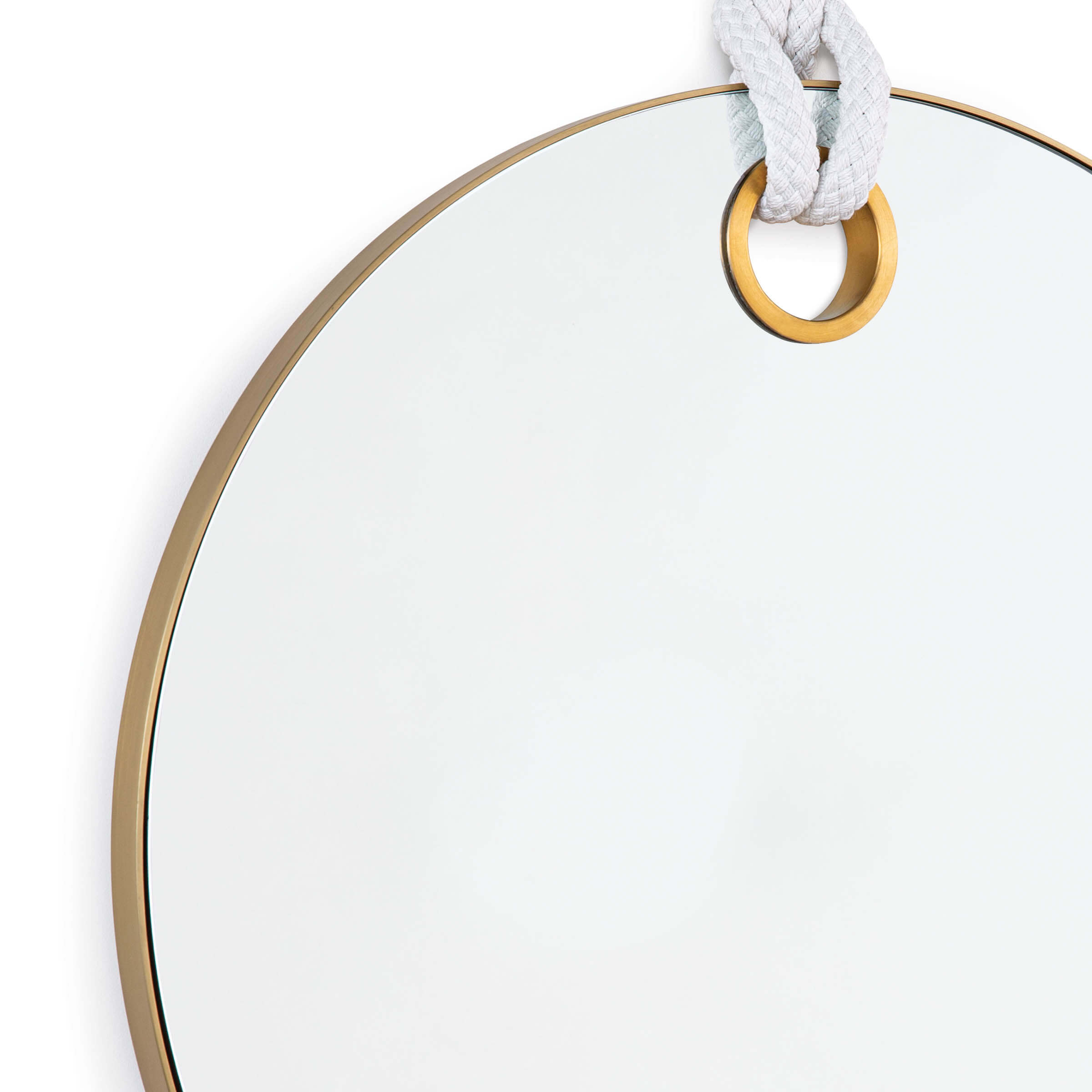 Regina Andrew Porter Mirror (Natural Brass)