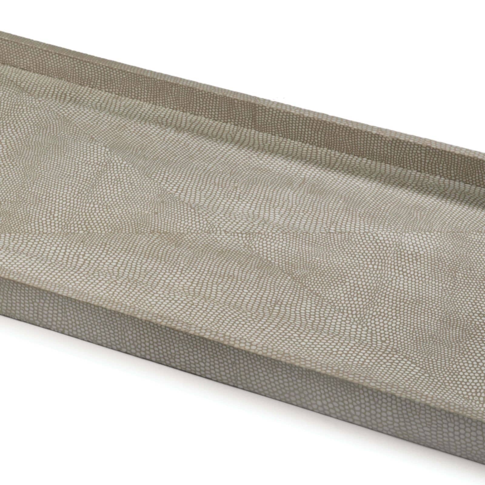 Regina Andrew  Rectangle Shagreen Boutique Tray (Ivory Grey Python) Trays Regina Andrew   