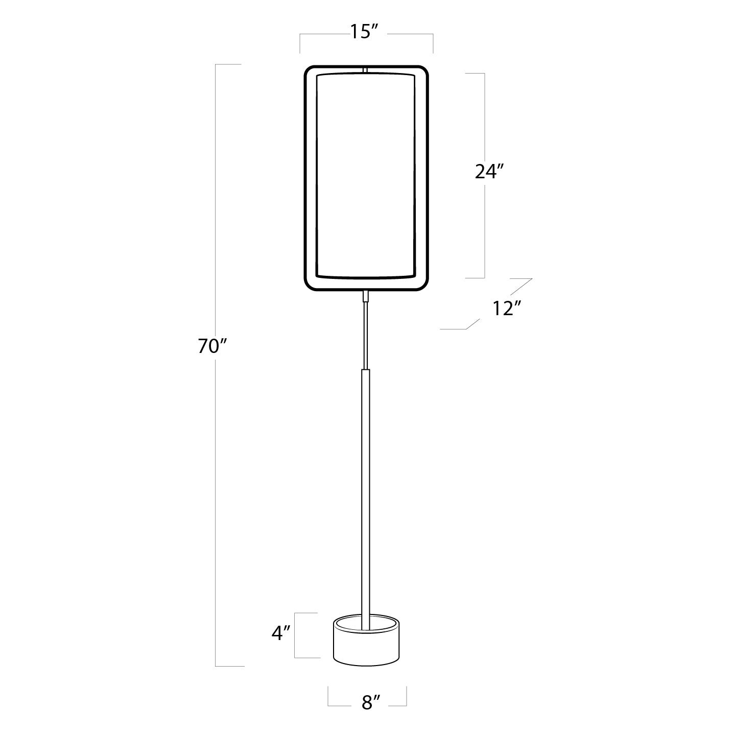 Regina Andrew Geo Rectangle Floor Lamp