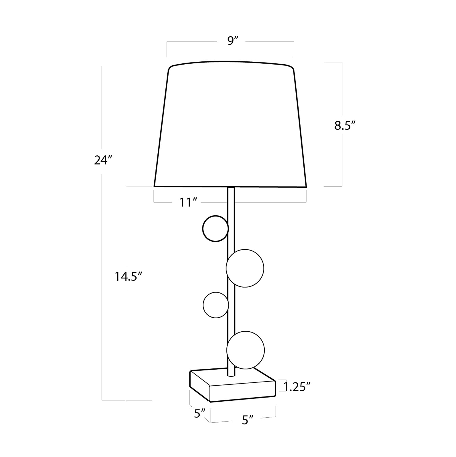 Regina Andrew  Bijou Buffet Lamp (Clear) Table Lamps Regina Andrew   