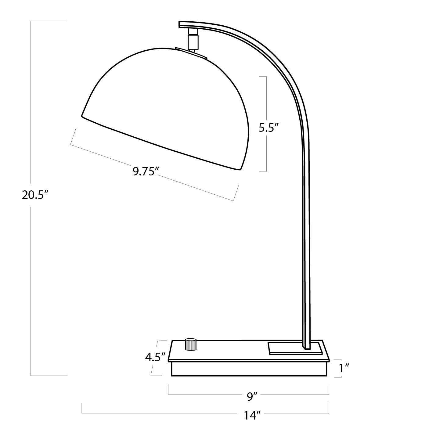 Regina Andrew  Otto Desk Lamp Table Lamps Regina Andrew   