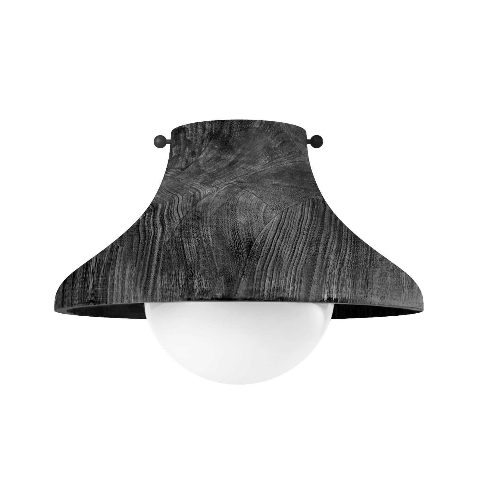 Regina Andrew  Surfside Wood Flush Mount Ceiling Flush Mounts Regina Andrew Ebony  