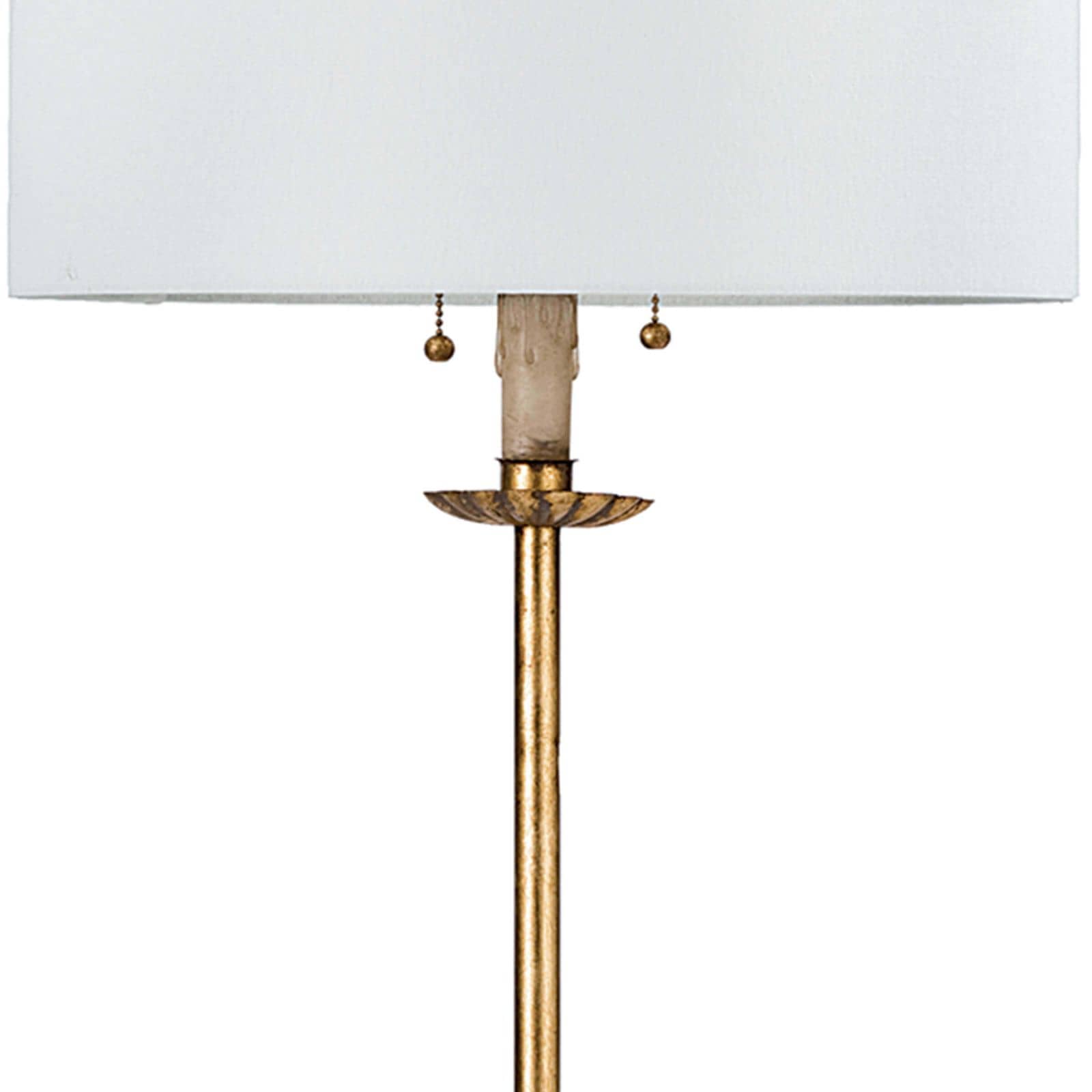 Regina Andrew  Clove Stem Floor Lamp (Antique Gold Leaf) Table Lamps Regina Andrew   