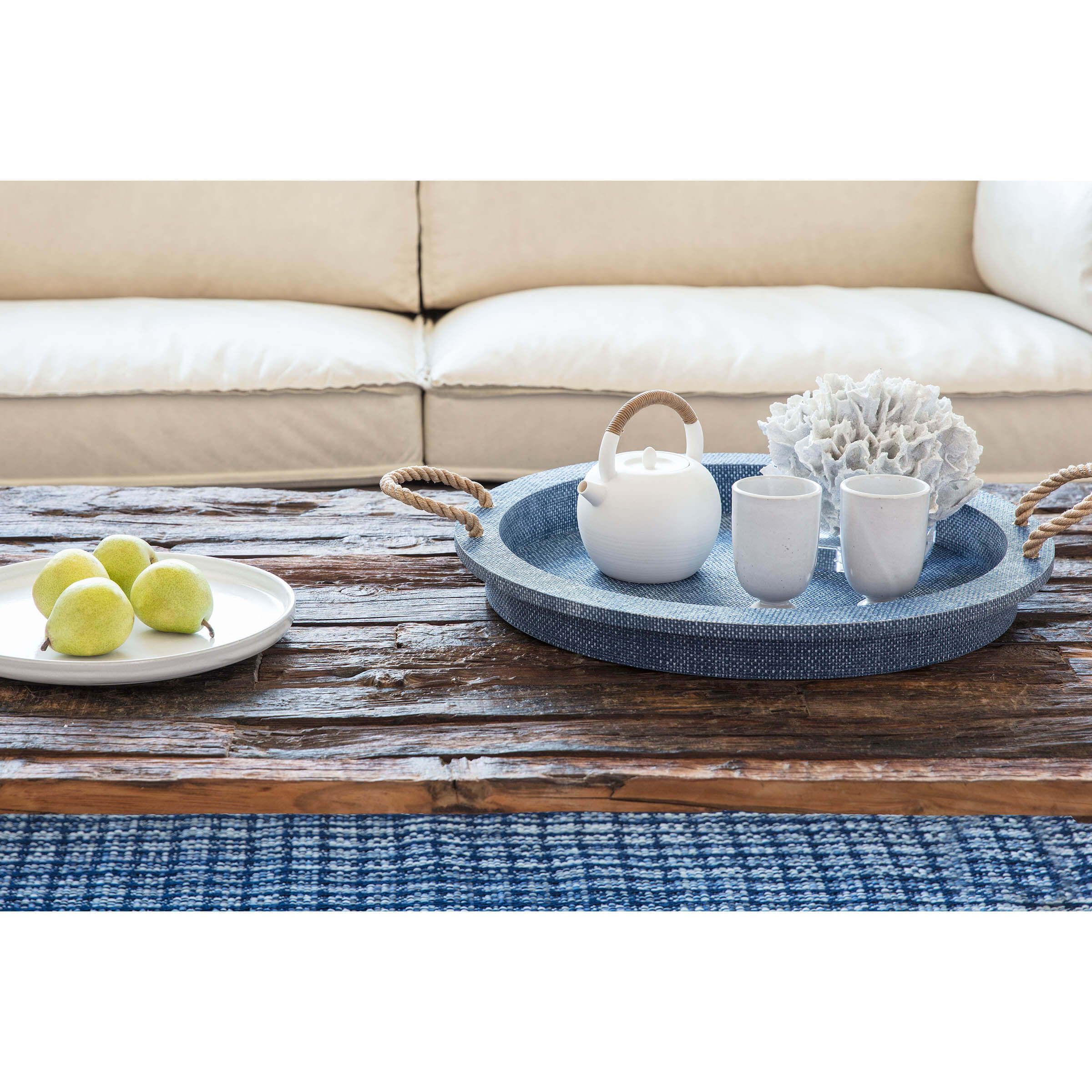 Regina Andrew  Aegean Serving Tray (Indigo) Trays Regina Andrew   