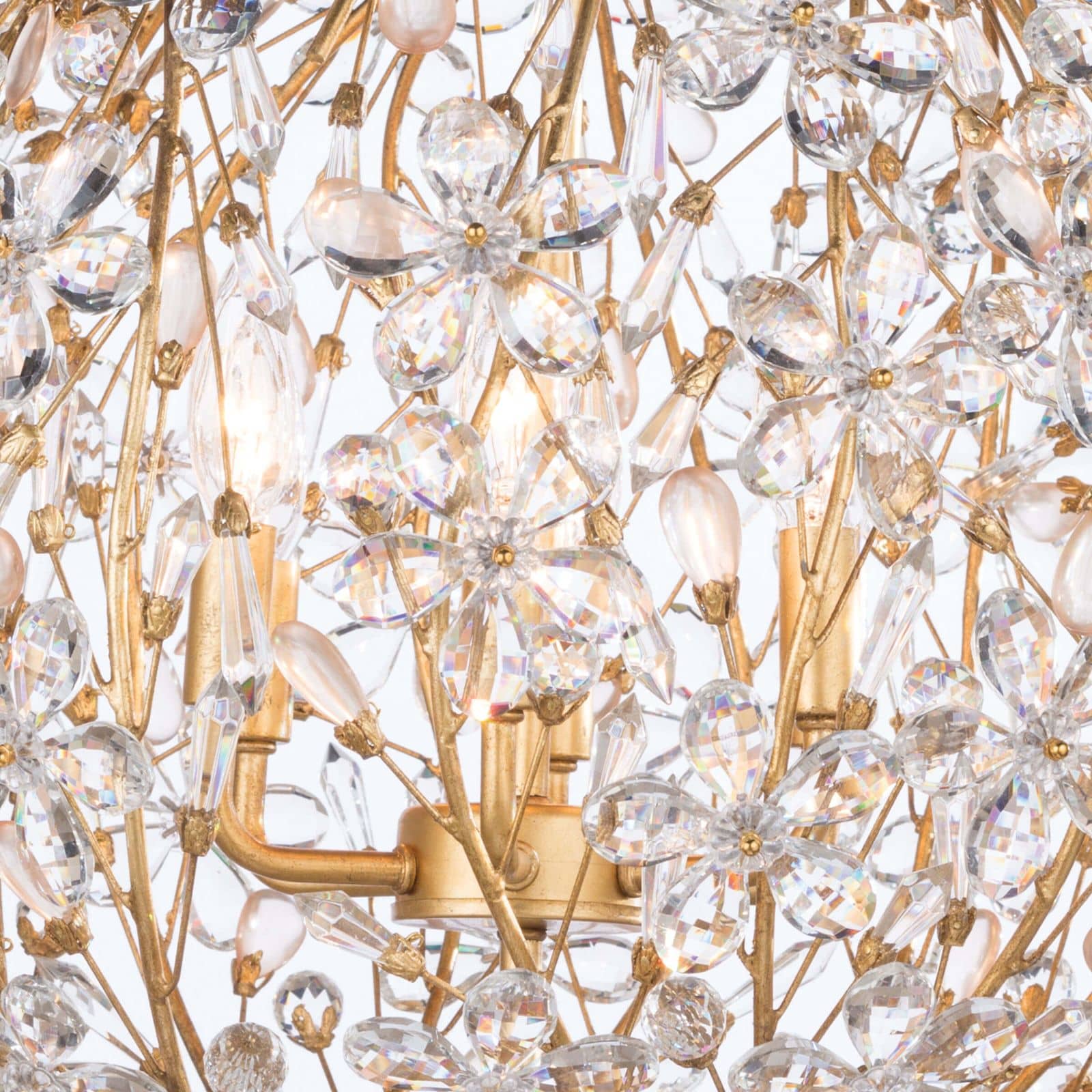 Regina Andrew  Cheshire Chandelier Small (Gold Leaf) Chandeliers Regina Andrew   