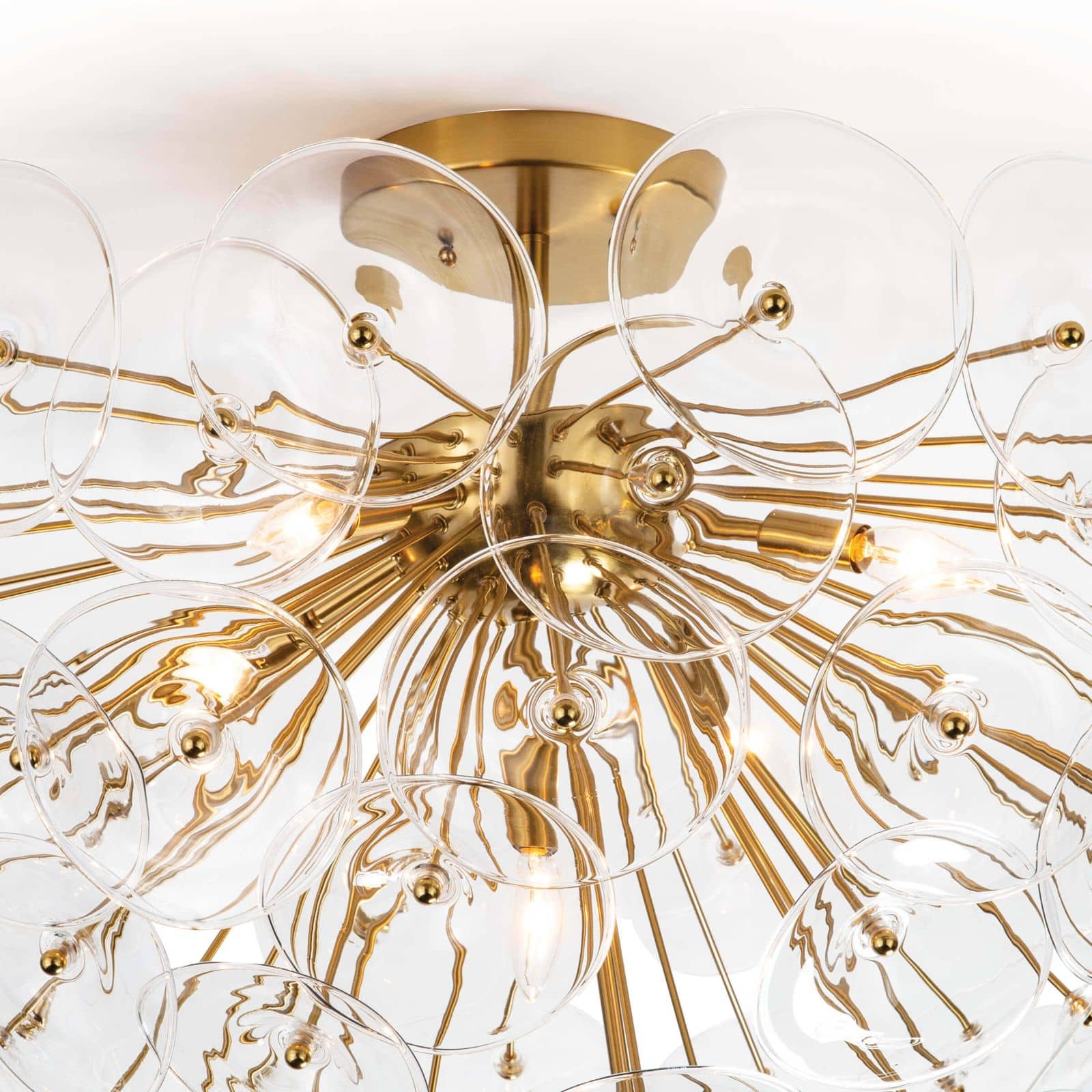 Regina Andrew Poppy Glass Semi Flush Mount (Clear)