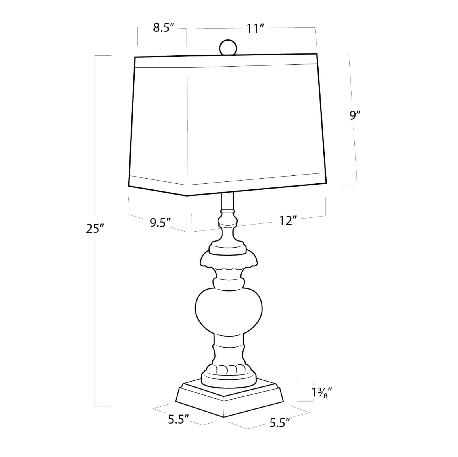 Regina Andrew Parisian Glass Table Lamp