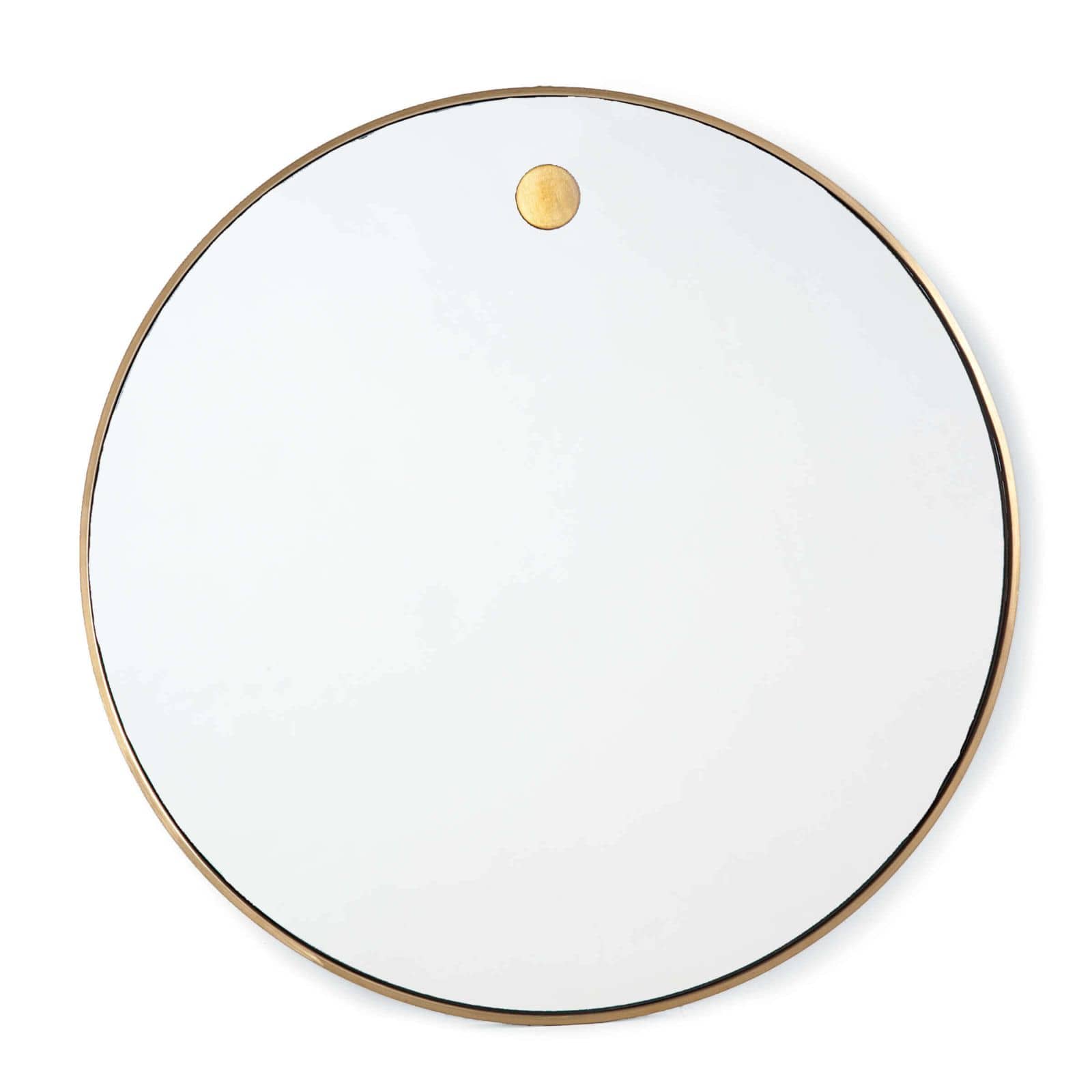 Regina Andrew  Hanging Circular Mirror Mirror Regina Andrew Polished Brass  