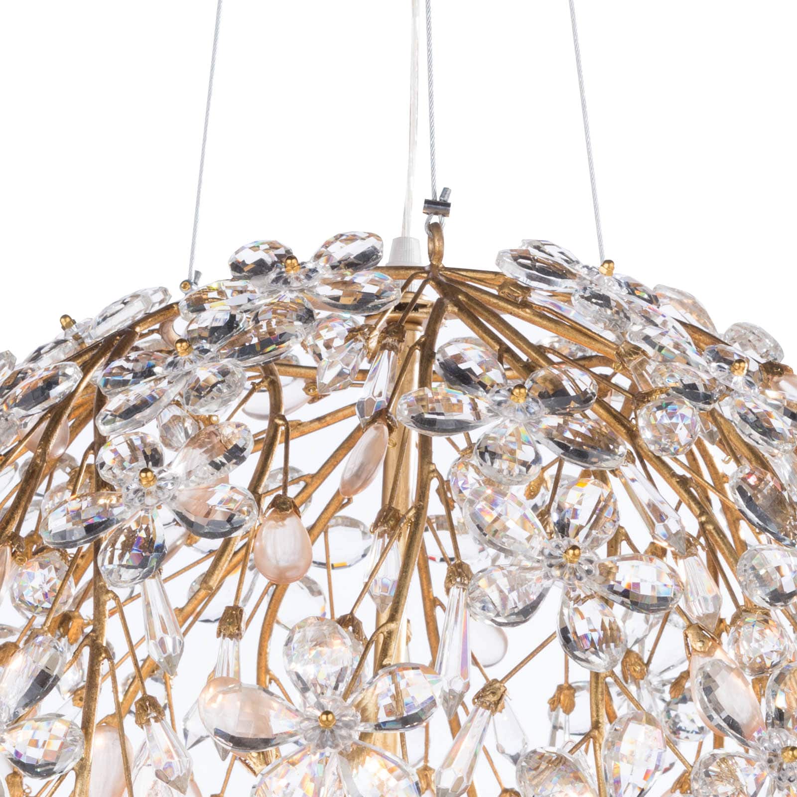 Regina Andrew  Cheshire Chandelier Small (Gold Leaf) Chandeliers Regina Andrew   